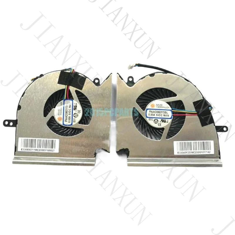 A+New CPU & GPU Cooling Fan for MSI GE75 Raider GL75 GP75 Leopard MS-17E2 Laptop