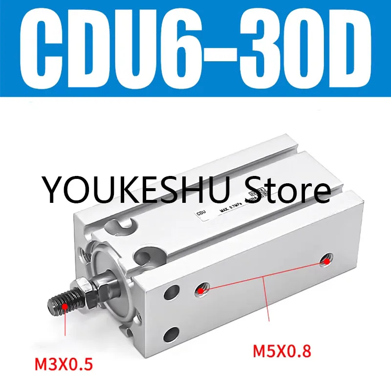 新品オリジナルフリーマウントミニ空気圧シリンダ-cdu6-30d