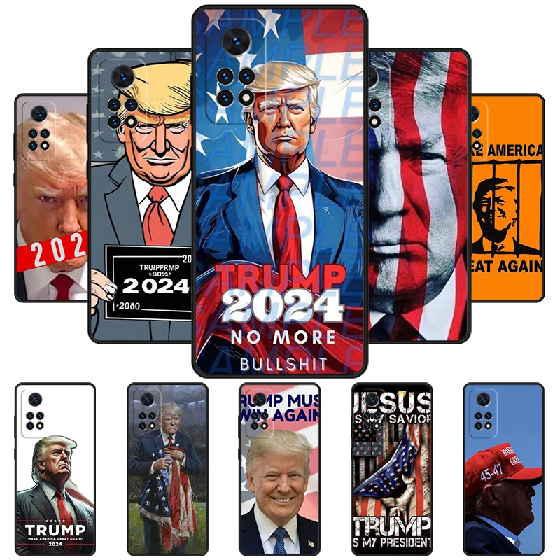 Donald Trump Bars - Jail USA Vote Phone Case For Redmi Note 11 EPro 11S 10T 9S Promax 8 Pro Xiaomi Mi 10 11 12X 12S Ultra Cover