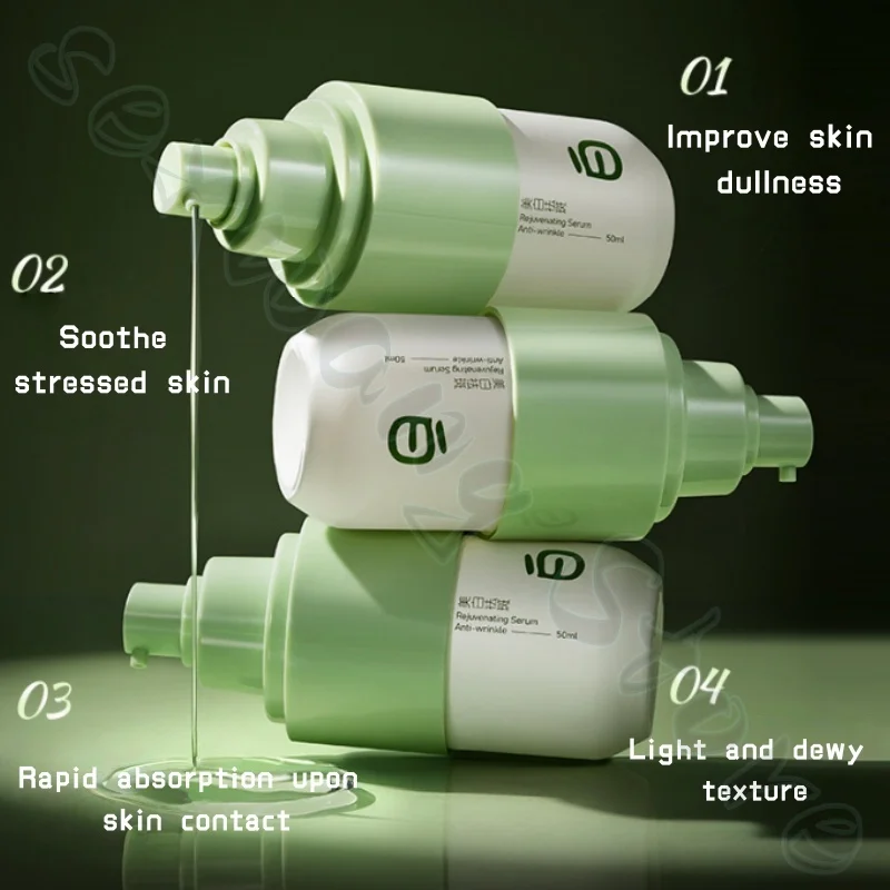 50ml rejuvenating essence improves dull, rough and firm skin, fades fine lines, makes it clear, hydrating and non-sticky