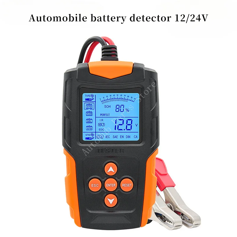 

12V 24V Automotive Battery Tester CCA Internal Resistance Analyzer for Car Truck Motorcycle