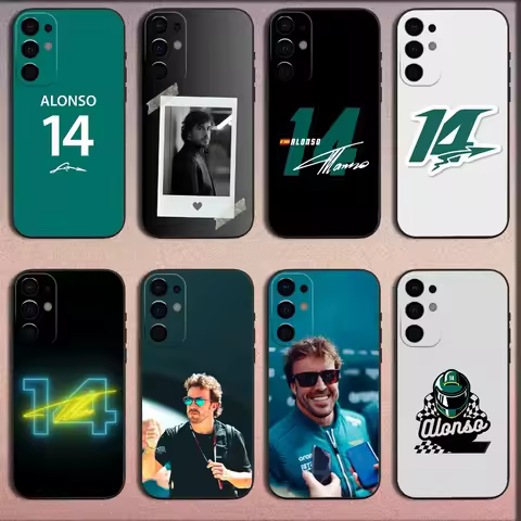 Rider F-Fernando Alonso Phone Case For Samsung S25,S24,S21,S22,S23,S30,Ultra,S20,Plus,Fe,Lite,Note,10,9,5G Black Soft Cover