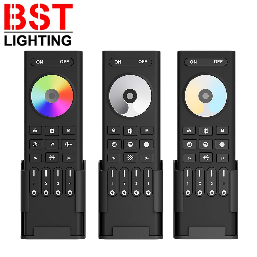 2.4GHz RF Remote 4-Zone LED Strip Light Control Dimmer CCT RGBCCT For Milight C01-05RF C01-05W C01-05Z WB5 Led Controller 3V