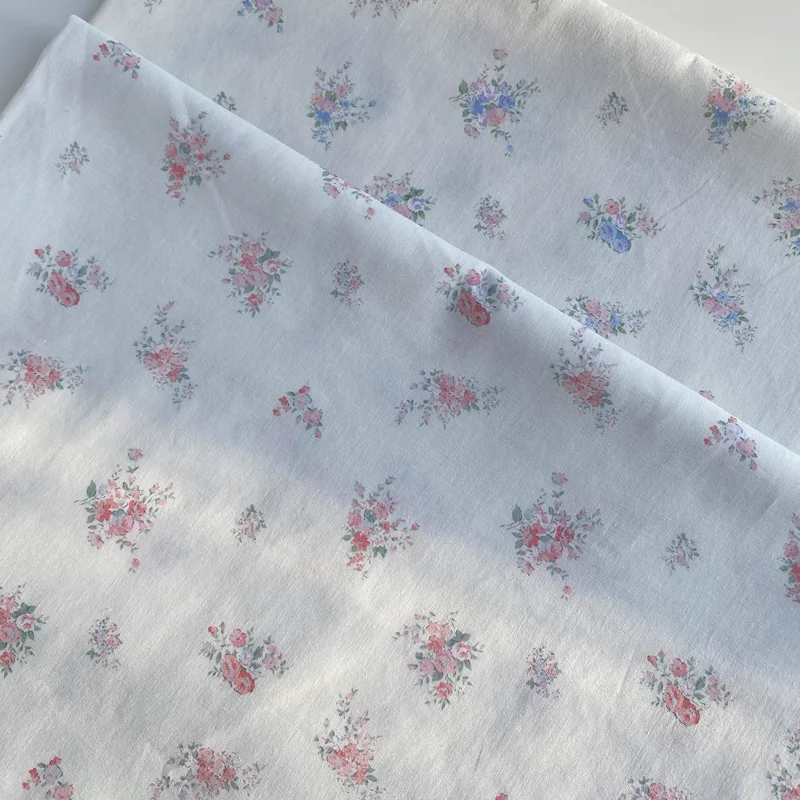 

145cm*50cm Cotton Fabric Small Floral Patterns Suitable For Handmade DIY Shirts Dresses Pajamas Fabric