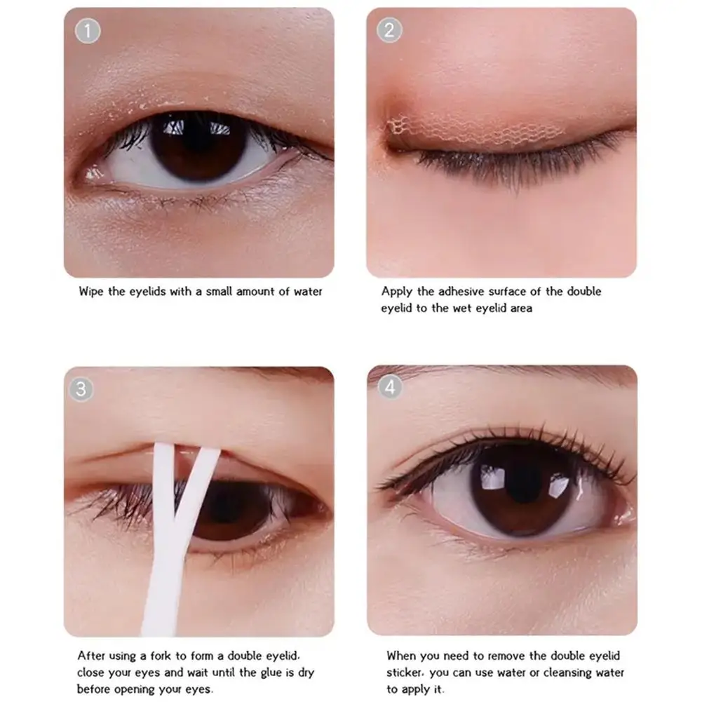 Eyelid Tape Eye Lift Double Eyelid Sticker Clear Beige Color Fold Eyelid Stripe Natural Invisible Big Eyes Makeup Beauty Tools