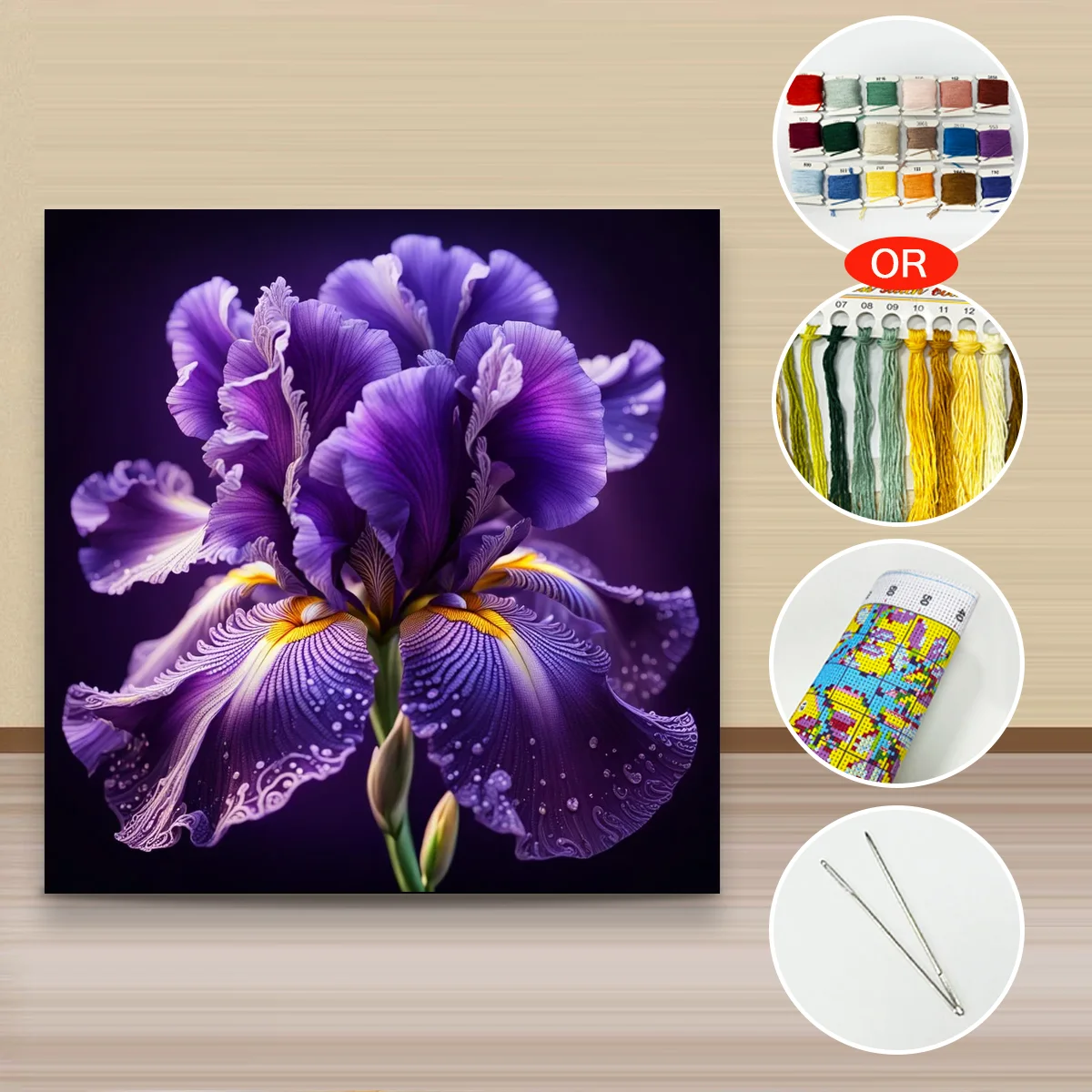 

1PC50X50CM/19.69in,11CT/14CT cross stitch kit DIY Valentine's Day gift embroidery set for festival ,life