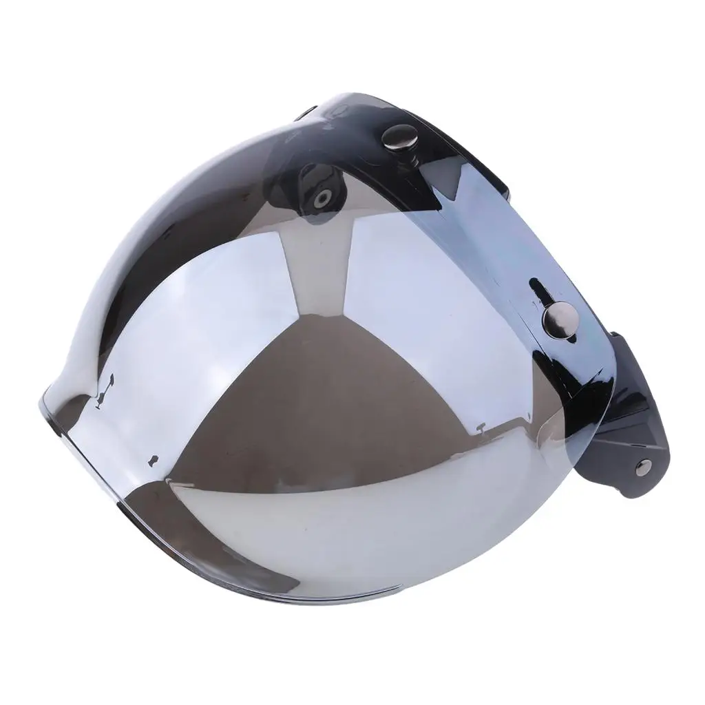 Helmet Visor 3 Snap Flip Up Open Face Shield Anti Fog Wind Resistant Universal Motorcycle Helmet Cover