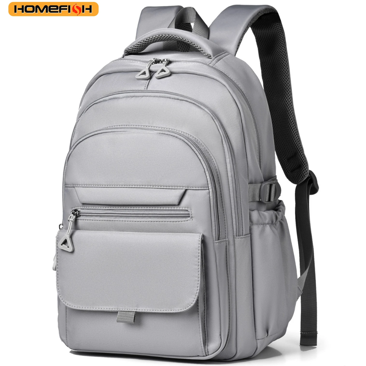 HOMEFISH Oxford cloth waterproof backpack, large capacity, simple and versatile, stylish backpack for students, commuting