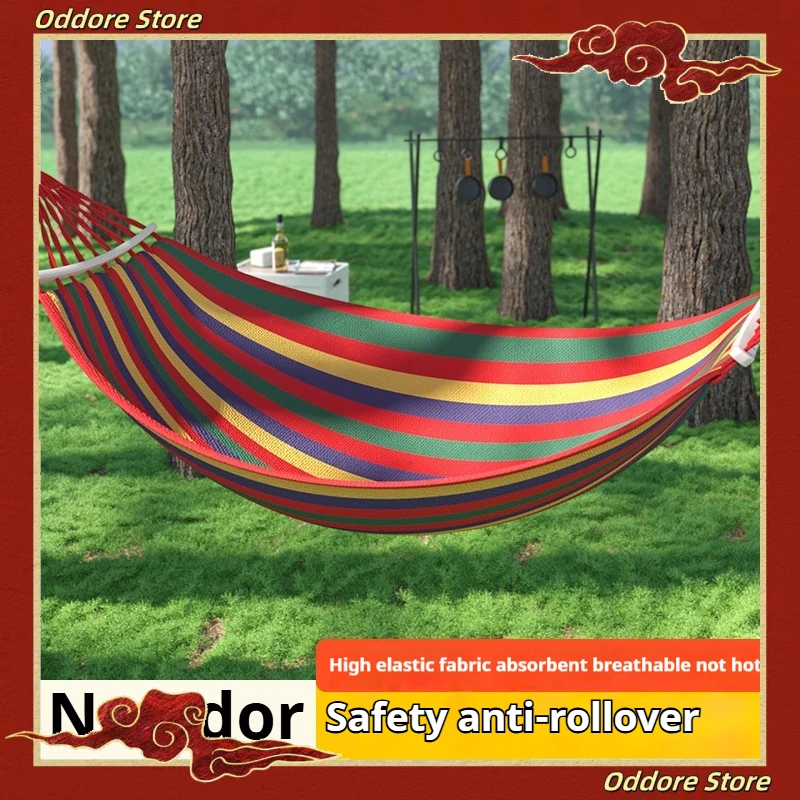 

Thickened Outdoor Hanging Chair Adult Picnic Anti-Flip Camping Swing Bed Fall Net Kids Yard Garden Hammock Stand Accessories