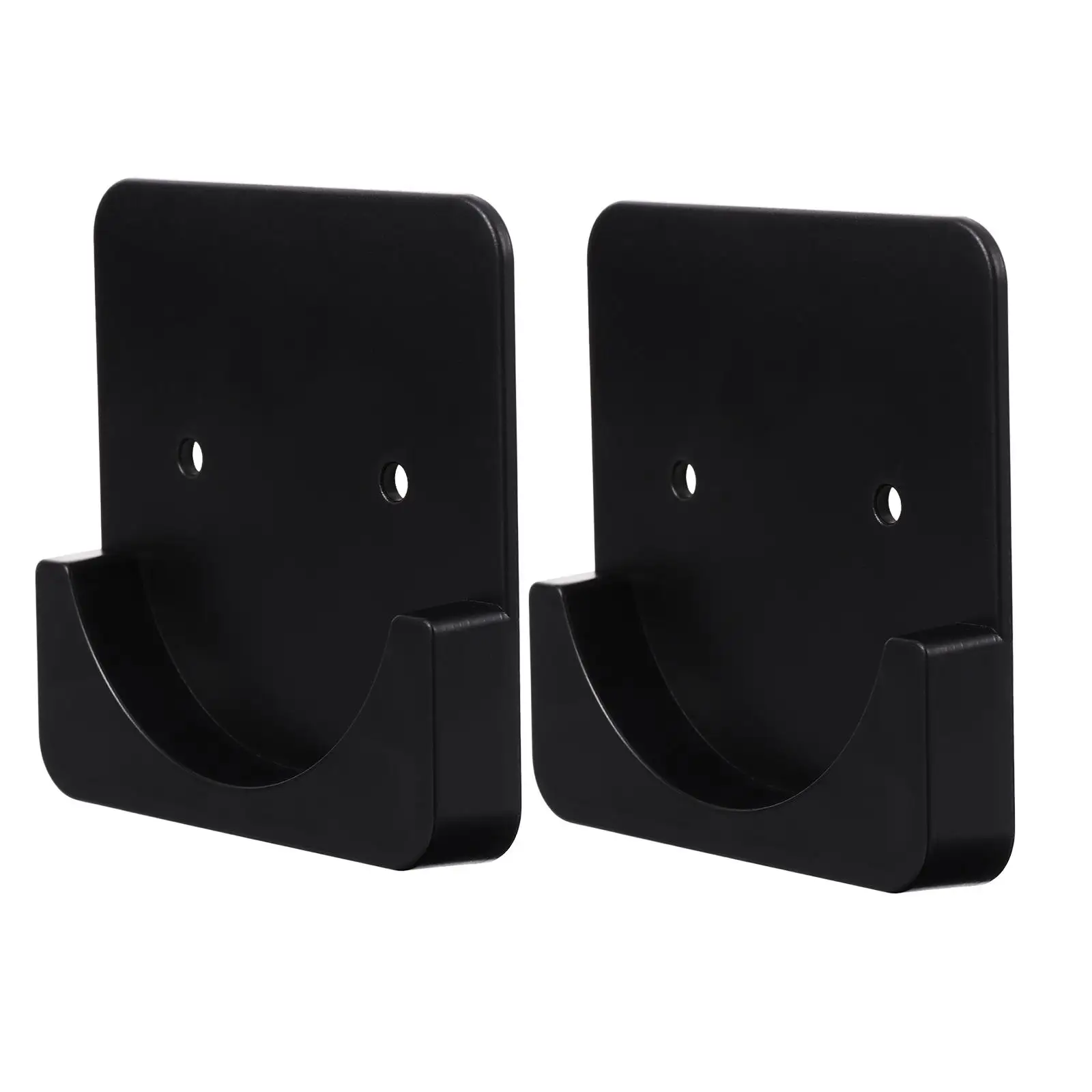 

2 Pcs Anti-skid Hooks Adhesive Curtain Rod Holders Plastic Shower Rod Mounts Wall Hanging Bathroom Accessories