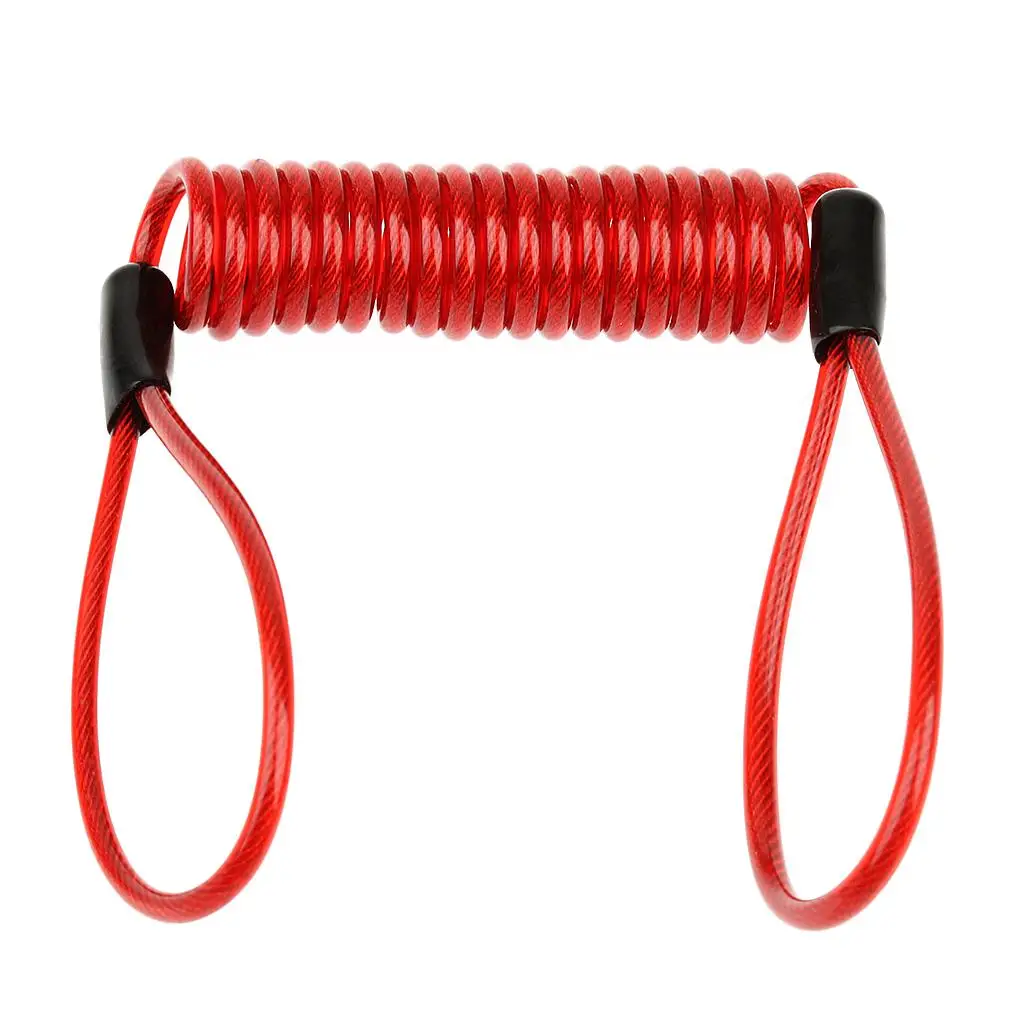 Stretchable Steel Coiled Safety Lanyard Retractable Rope Tether for Fishing Camping and Luggage
