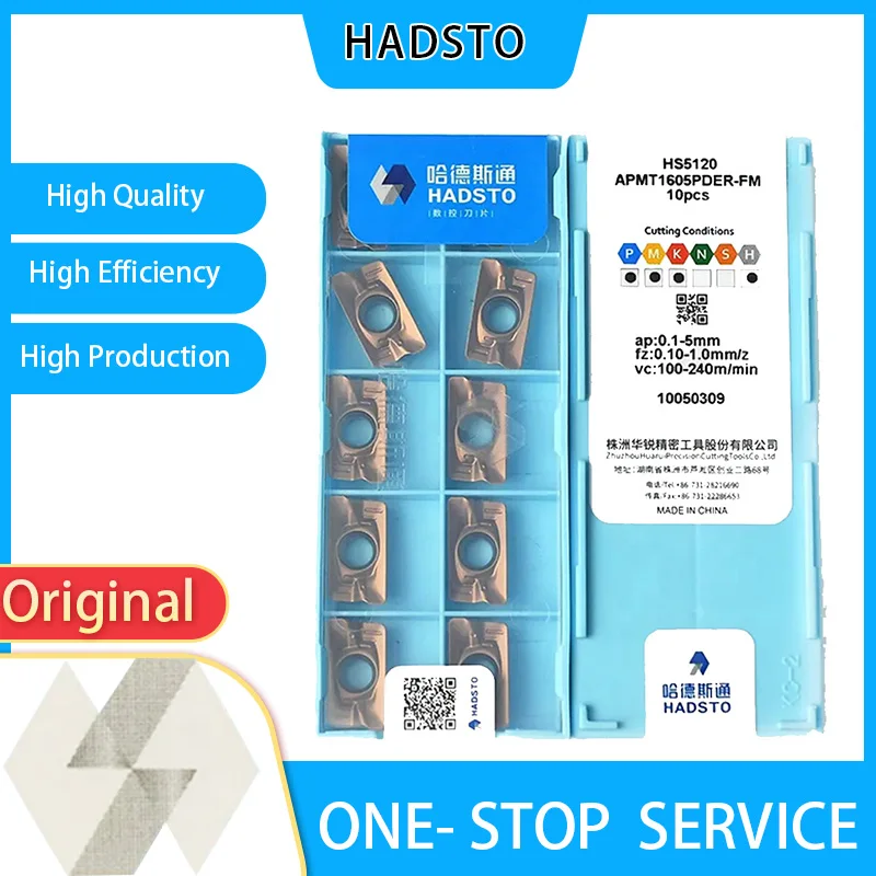 HADSTO APMT APMT1605PDER-FM HS5120/HS5130  CNC Lathe Parting Tools Carbide Parting and Grooving Inserts