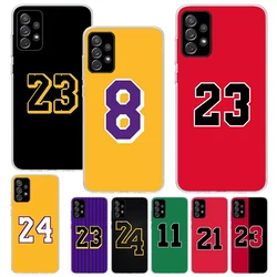 Etui na telefon Basketball 23 24 Number do Samsung Galaxy A14 A54 A15 A55 A13 A53 A12 A52 A25 A35 A24 A34 A23 A33 A22 A32 A04S A03S