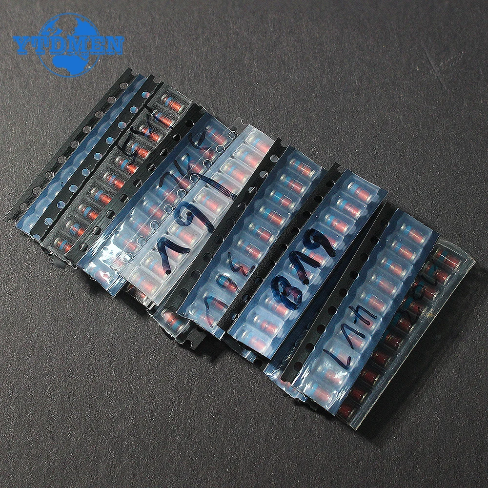 130PCS LL41 SMD Zener diode Kit 3.3V~36V 1W voltage regulator diode pack 4.7V 5.1V 6.8V 7.5V 10V 12V 15V 16V 18V 20V 24V 36V