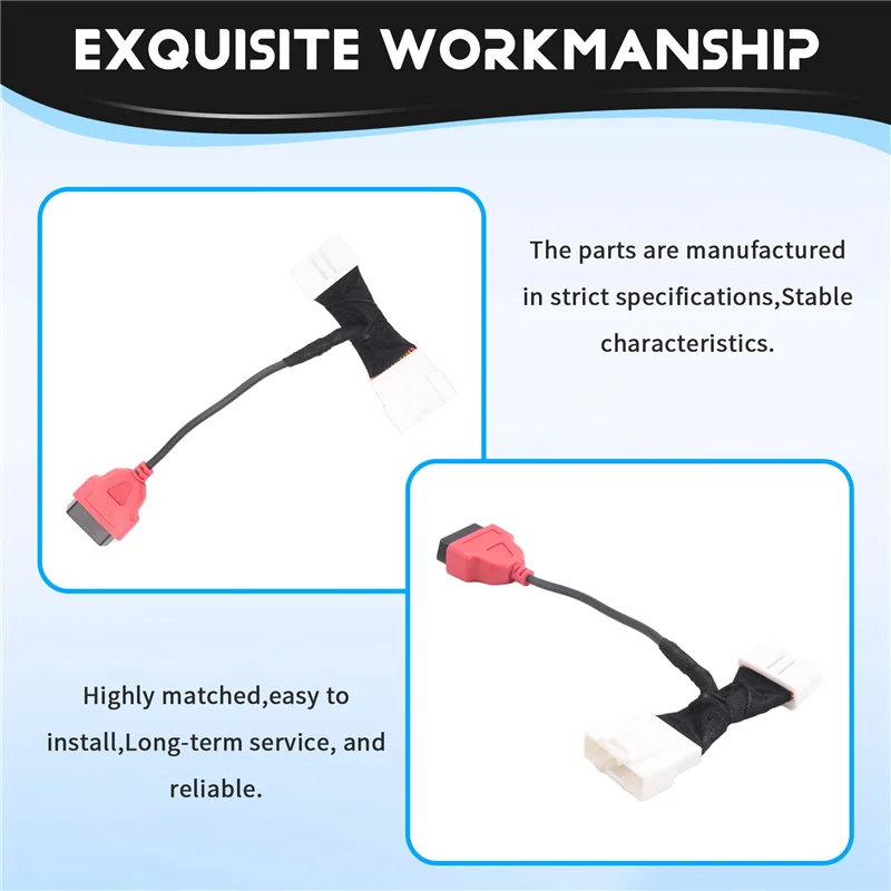 L52A-Para cabo de diagnóstico Tesla OBD design de cabeça dupla-MS909/919 ULTRA compatível com sistemas de veículos modelo 3