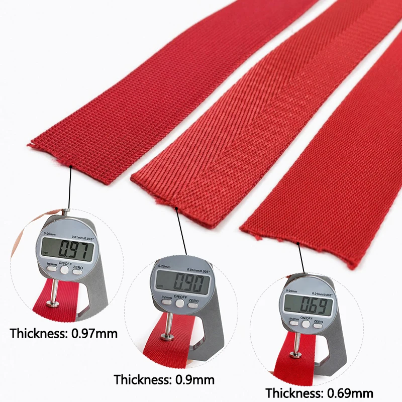 5/10/20M 20/25/32/38/50mm Red Nylon Webbing Strap Heavy Duty Belt Tape for Backpack Luggage Leash Pet Collar Sewing Craft Trim