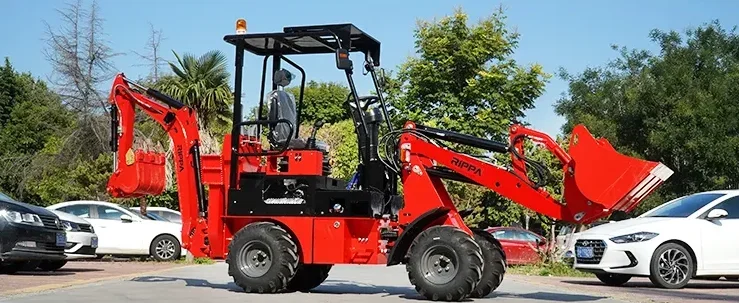 Goedkoopste Bouw Beste Backhoe 4wd Compacte Multifunctionele Graafmachine Lader, 2.5 Ton Graaflaadmachine