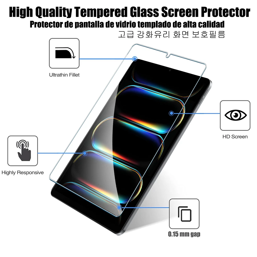 2 Stück Displayschutzfolie aus gehärtetem Glas für Alldocube iPlay 80 mini Turbo, iPlay80 mini Turbo. – Detail 2