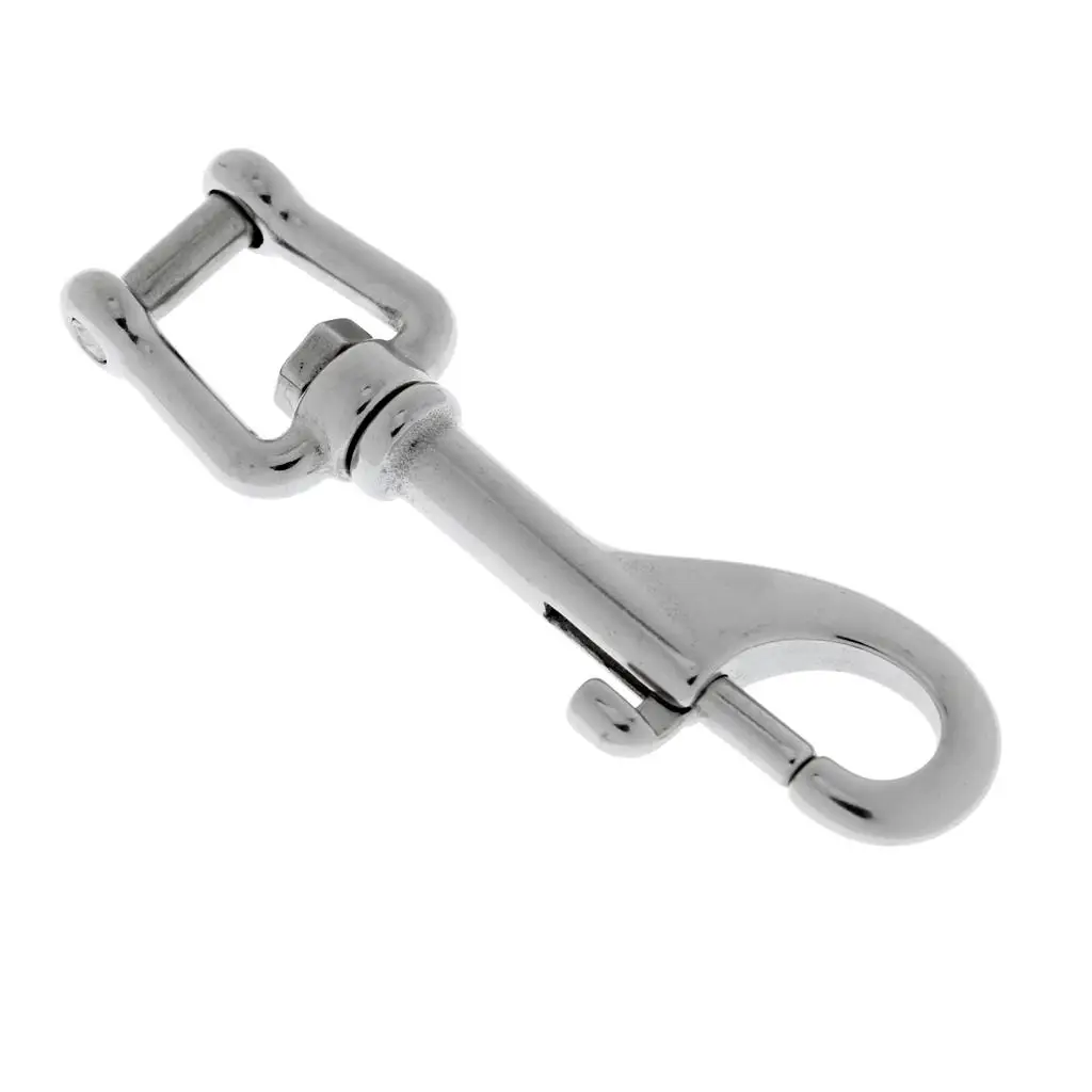 Single End Bolt Hook Shackle, Marine Grade 316 Stainlee Steel for Scuba Diving//Camera Strap/Keychain/Tarp Covers/Clothesline