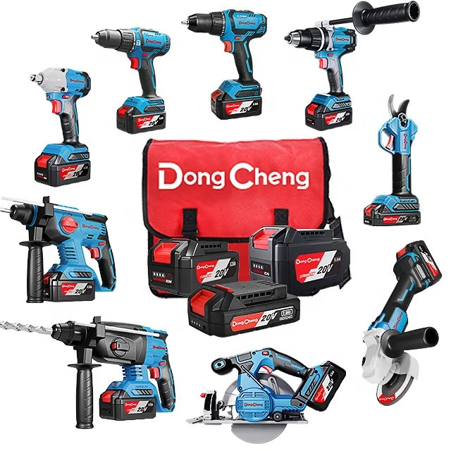 Dong Cheng New Design 20V 4.0Ah Brushless Cordless Tool Combo Kits