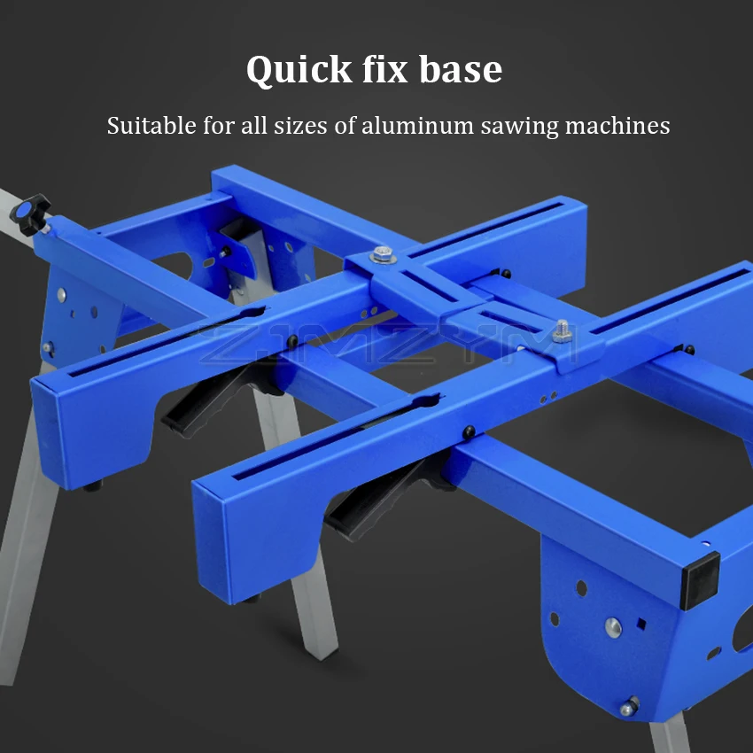 Soporte de máquina de corte de sierra de inglete de aluminio portátil, banco de trabajo multifuncional, mesa de carpintería, soporte móvil