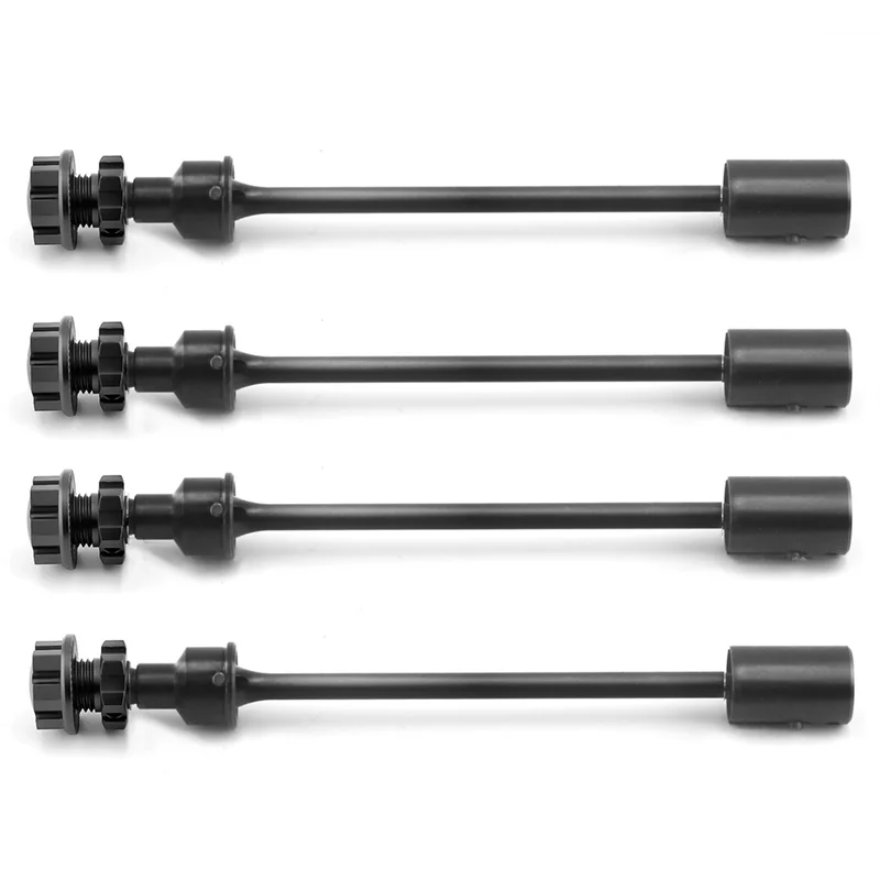 4Pcs Steel Drive Shaft CVD Driveshaft with Splined Wheel Hex for TRAXXAS E-Revo 2.0 86086-4 1/10 RC Car Upgrade Parts,4