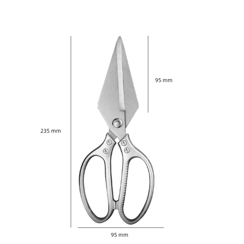 Kitchen Poultry Shears Plastic Handle Stainless Steel Blade Kitchen Scissors Chicken Bone Shear Sharp Vegetable Fish Duck Cutter