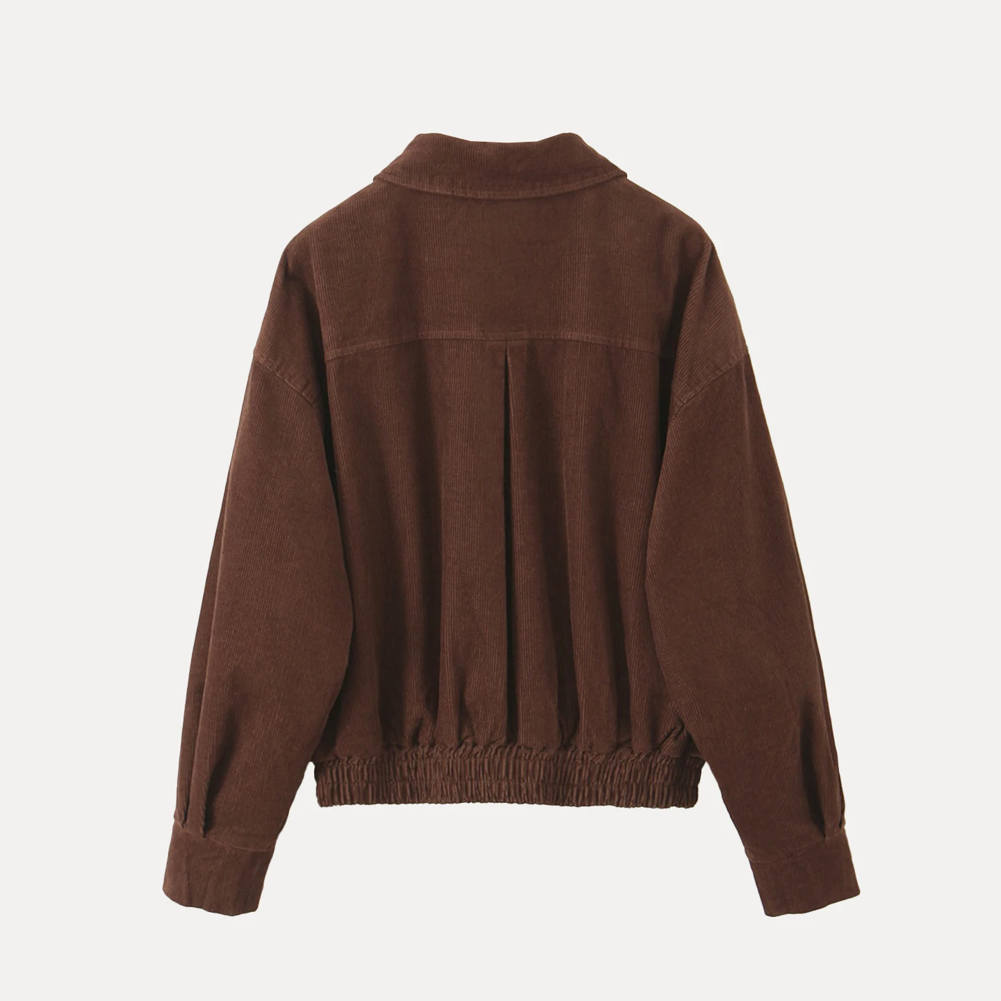 2025 Autunno delle nuove donne Faion Personali Semplice Pendolarismo Velluto a coste Jaet Capispalla Z Stand Fit Lungo Sve Cerniera