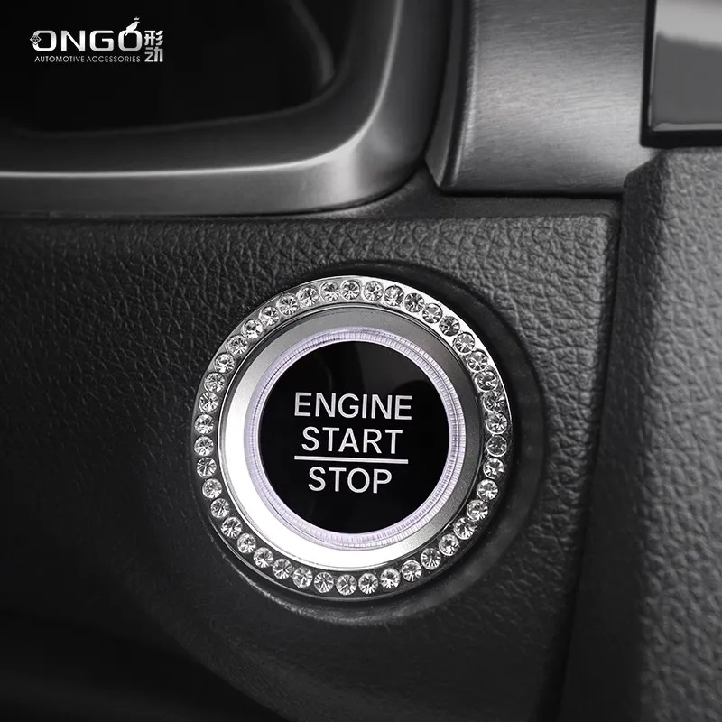 ONGO is suitable for the 10th generation Honda Accord Civic Crown Road Yingshi Pai interior knob crystal diamond decorative car