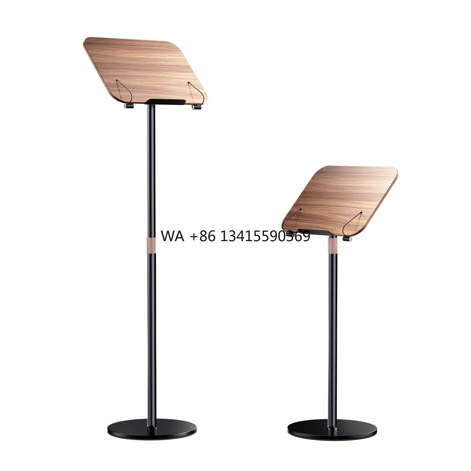 

Carbon Steel Rotatable Flexible Adjustable Floor Standing Reading Stand Quran White Wood Bookends
