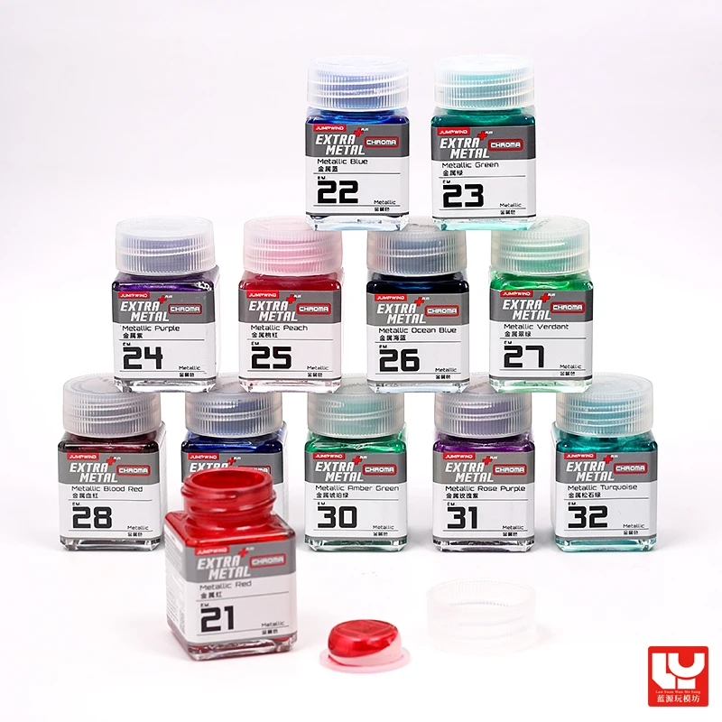 JUMPWIND EM21-32 طلاء سلسلة الألوان المعدنية: لون مشرق معدني للحرفي لنموذج عسكري مجمع ونموذج لجسم #4