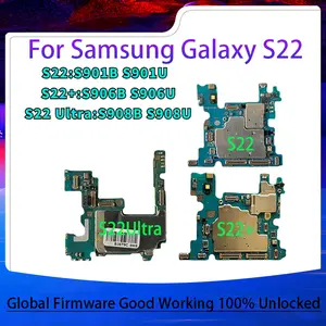 Bilashmart Unlocked Motherboard Samsung Galaxy S22 S901U S901B S22 Ultra S908U S908B S908E S22 Plus S22+ S906B S906U Logic Main Board