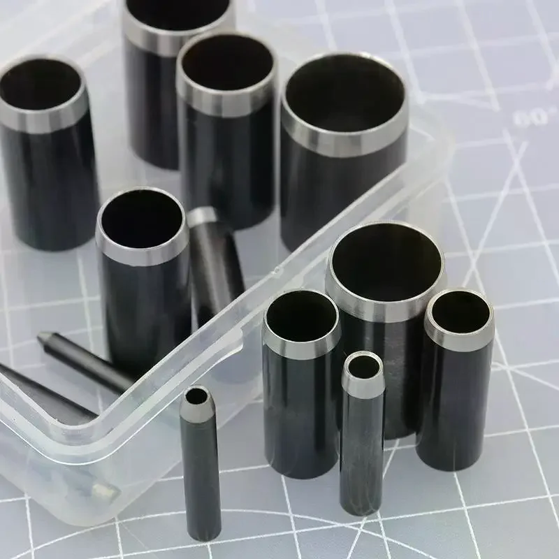 

15 Sizes Round Hole Punch(1-15mm), Hollow Punch Cutter Tool Set With Storage Case, Leather Hole Punch, Leather Craft Die Cutter