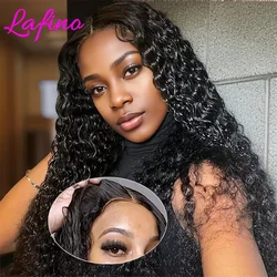 Peluca sin pegamento cabello humano listo para usar pelucas rizadas cabello humano peluca Frontal de encaje peluca sin pegamento 100% cabello humano peluca con cierre 5x5