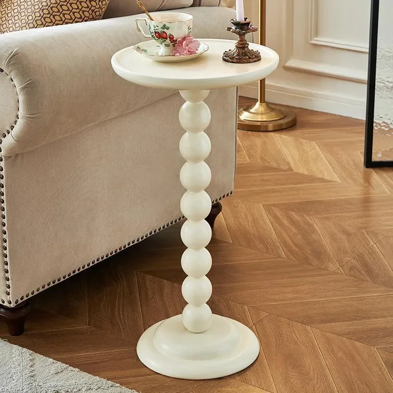 for One Family American All Solid Wood Edge Few Walnut Wood White Solid Wood Corner Few Living Room Sofa Edge Pearl Round Few