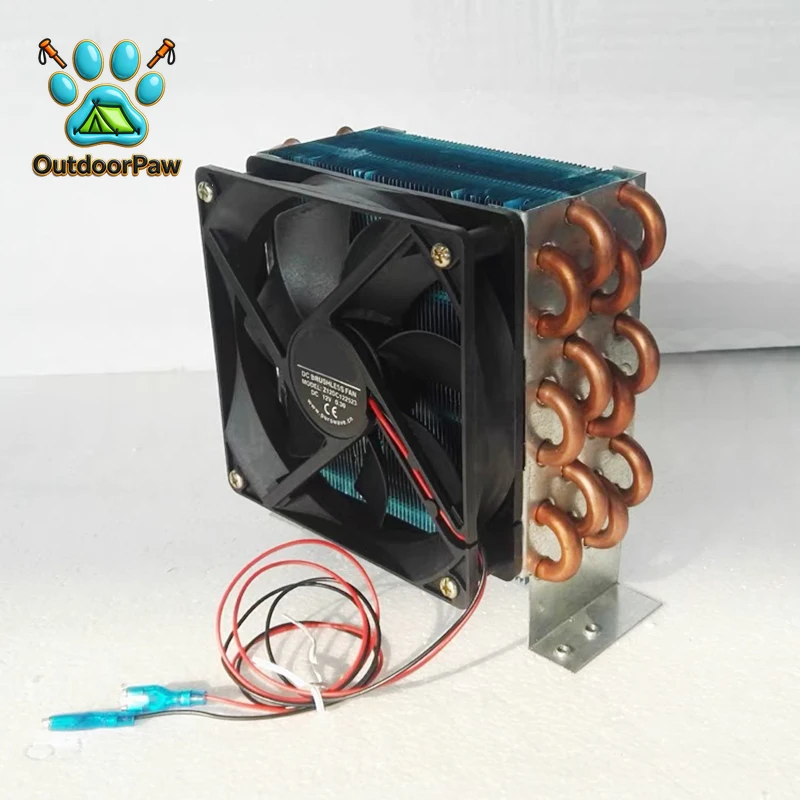 CP3X6X120 Micro Mini Condenser Air-Cooled Copper Tube Finned Radiator Evaporator with 120 Single Fan