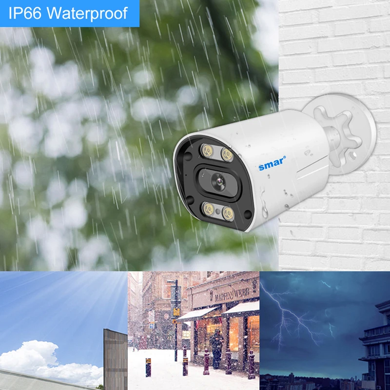 Smar 8MP POE Camera 8CH NVR Kit 4K HD AI Face Detection Outdoor Waterproof H.265 Onvif P2P Security Surveillance APP Xmeye CCTV