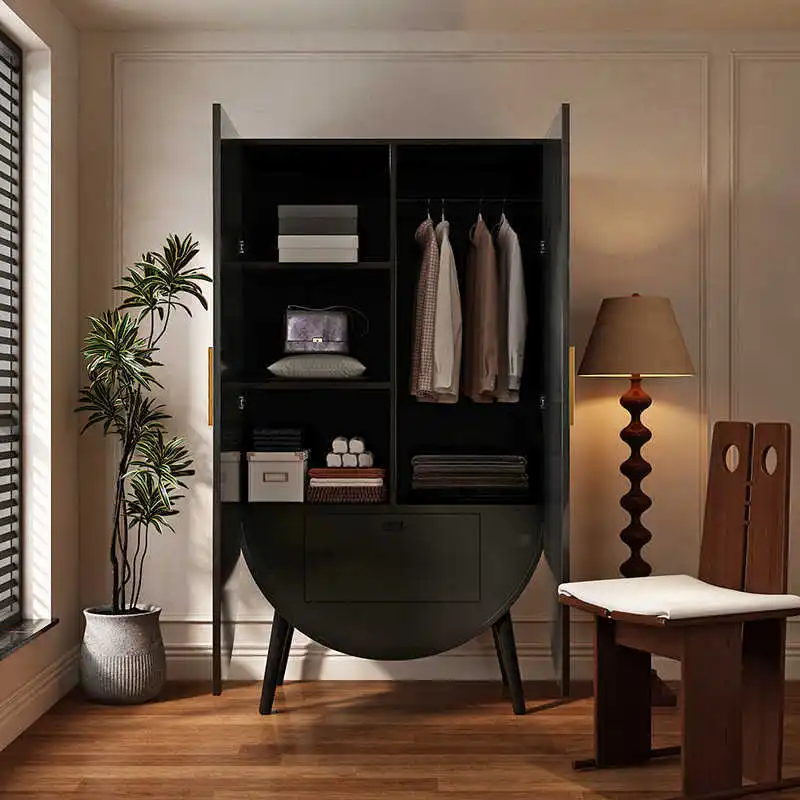 Luxury Hanging Wardrobe Closet Vintage Japanes Space Saving Wardrobes Closet Organizer Wooden Guarda Roupas Room Furnitures