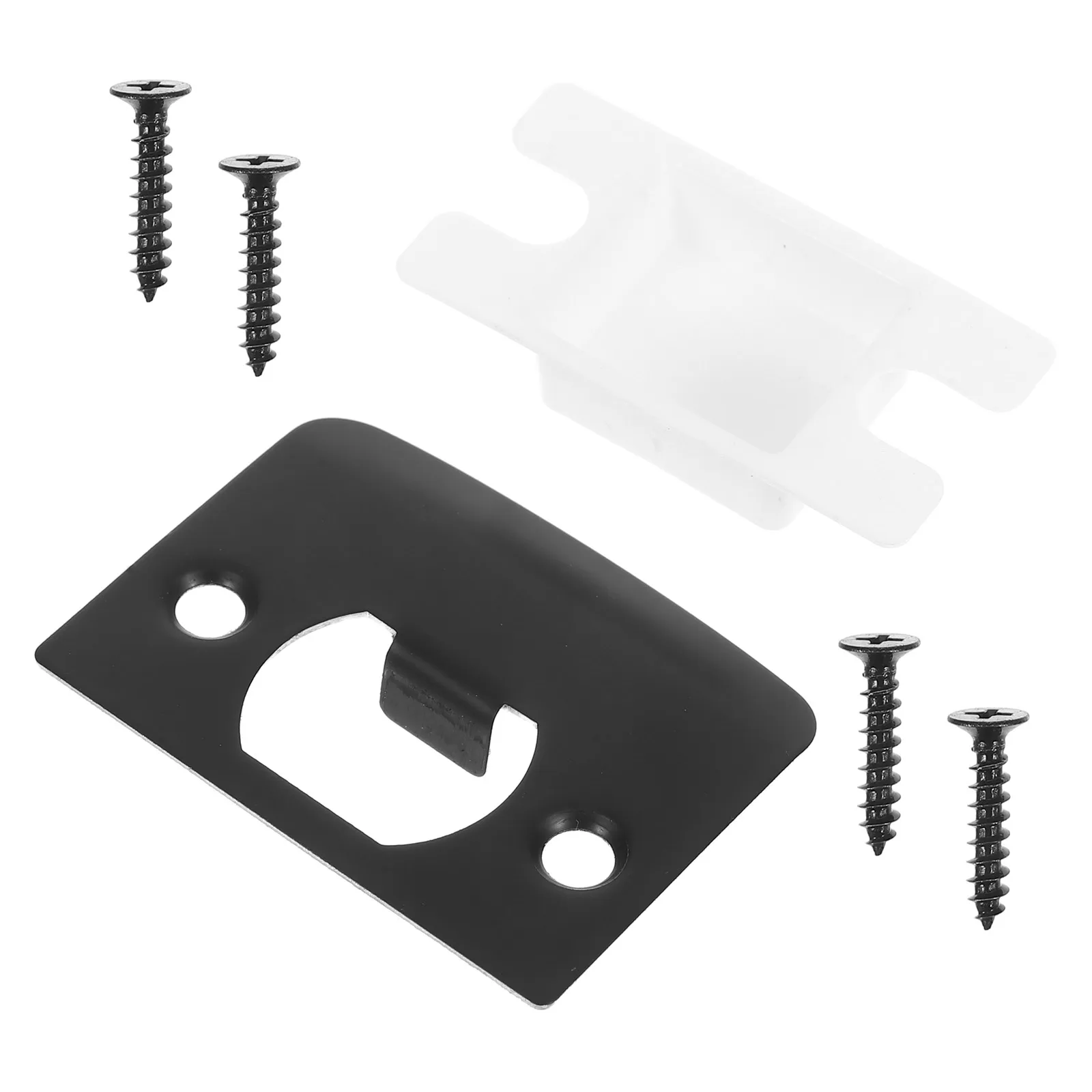 

Door Lock Guide Deadbolt Installation Pad Cover Plate Plates Metal Latch Shield Accessory