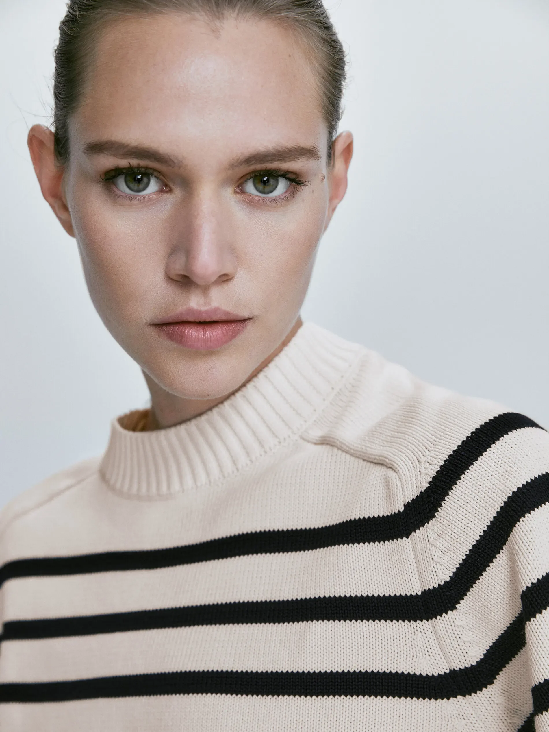 Ethereal MD 2023 autumn new style of Preppy crew-neck French striped sweater