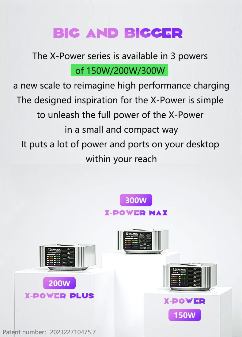 Imagem -06 - X-power Max Desktop Carregador Ferramenta sem Fio Carga Rápida para Iphone 15 14 13 Xiaomi Laptop Qc3.0 Pd3.1 10 Portas