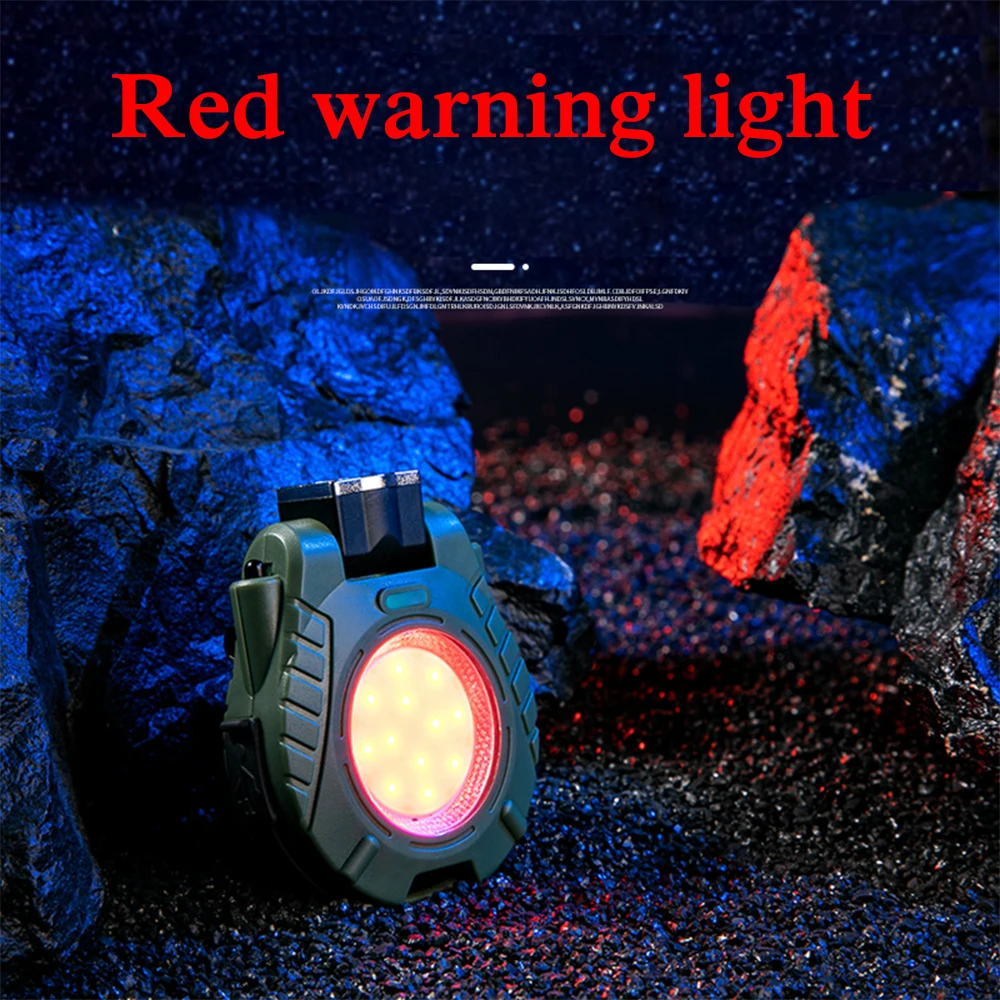 Outdoor Multifunctional Clip Cap Light Keychain Light Emergency Flashlight Mini Work Light Smart IR Sensor USB Headlamp New