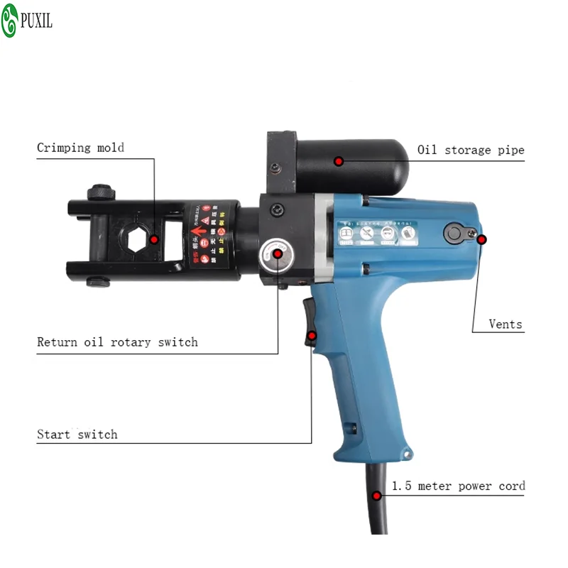 New Charging YZ240A Electric Wire Clamp Copper Aluminum Terminal Electrician Manufacturer For Plug-in Hydraulic Pliers