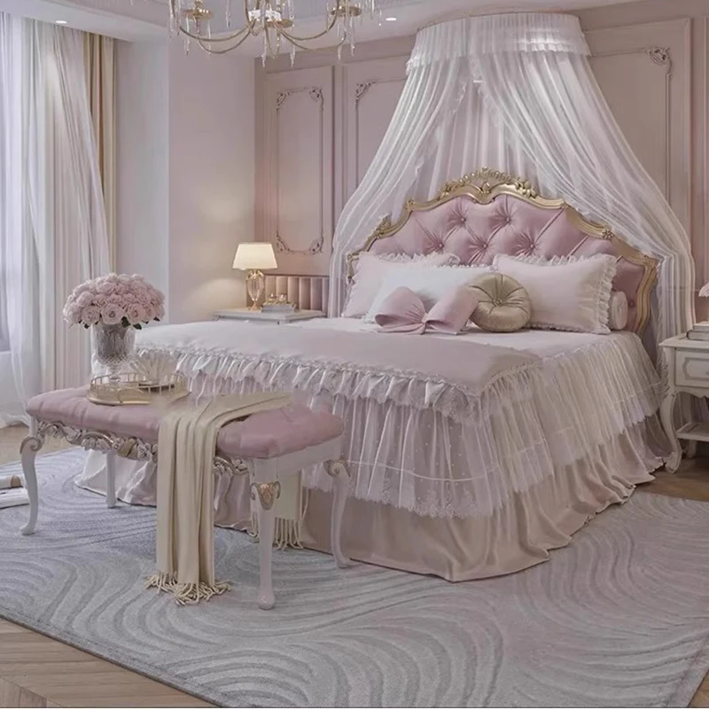 

Luxury Decoration Bed Fashion Large Size Room Decor Aesthetic Salon Events Bed Irregular Lounge Muebles Chinese Style Furniture