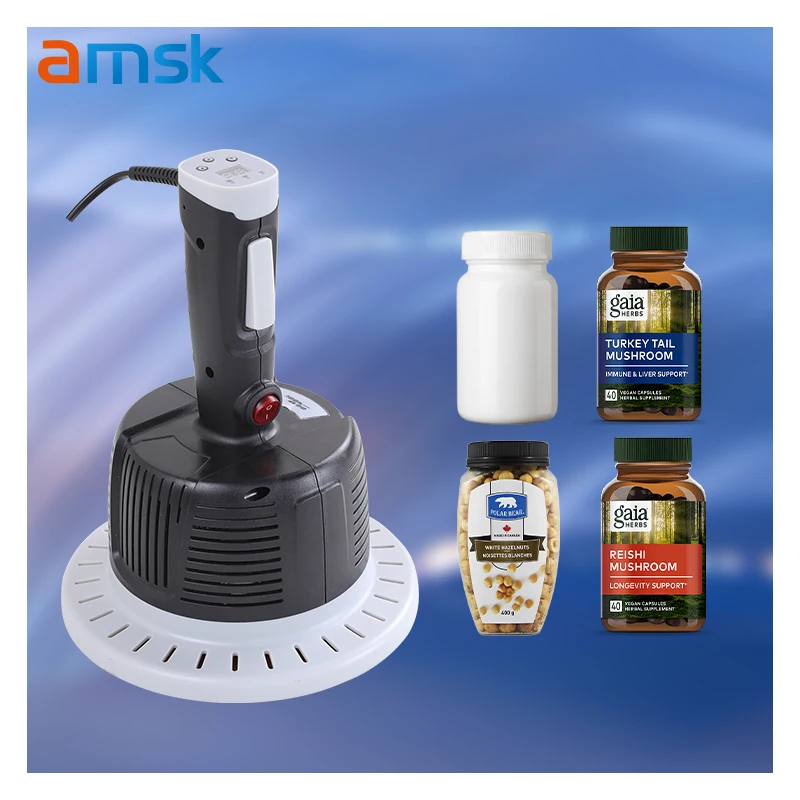 400A/400C Big Diameter Household for Glass Jar Plastic Bottles Cans Sealing Electromagnetic Manual Induction Sealing Machine