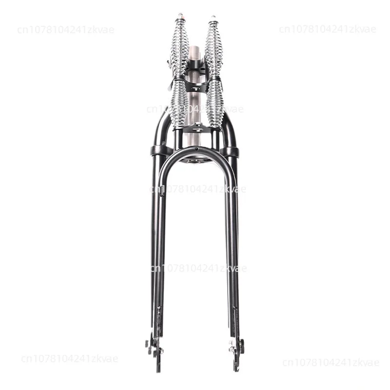 20 inch bicycle spring split fork, low chassis split fork 20x4.0 double spring, classic retro bicycle parts accessory assembly