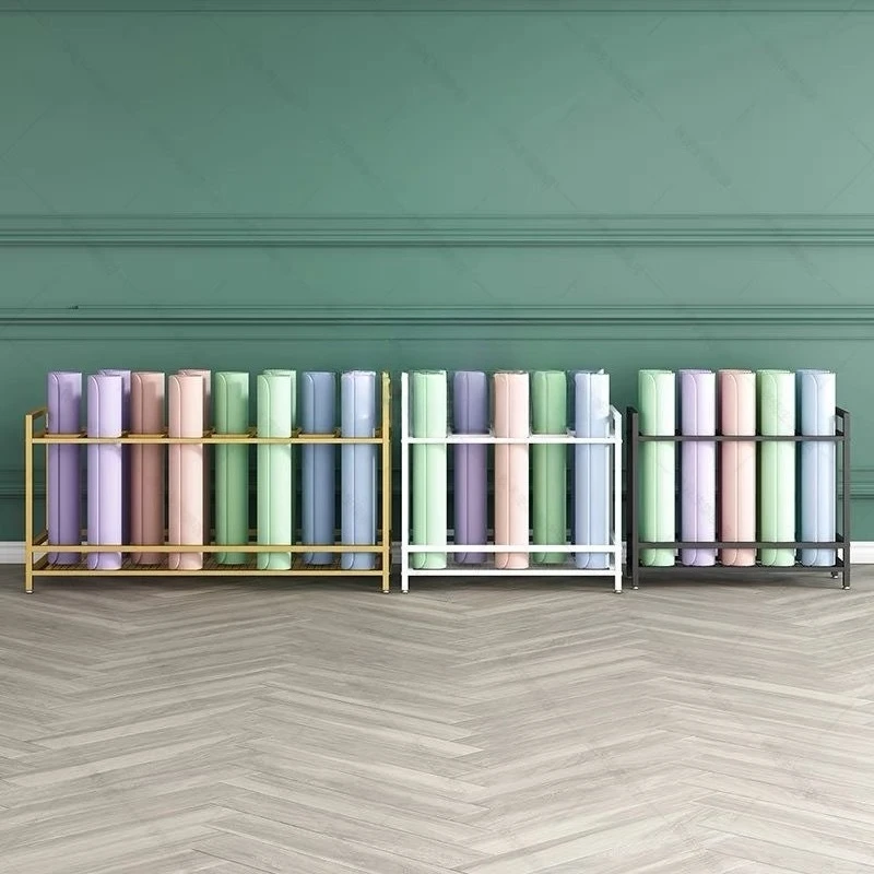 Yoga Mat Storage Shelf Foam Massage Roller Pilates Finishing Shelf Floor Finishing Exhibition