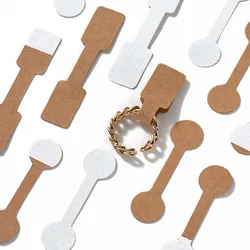 100Pcs Jewelry Price Stickers Tags Self Adhesive Blank for Necklace Earring Bracelet Labels Packaging Supplies Small Businesses