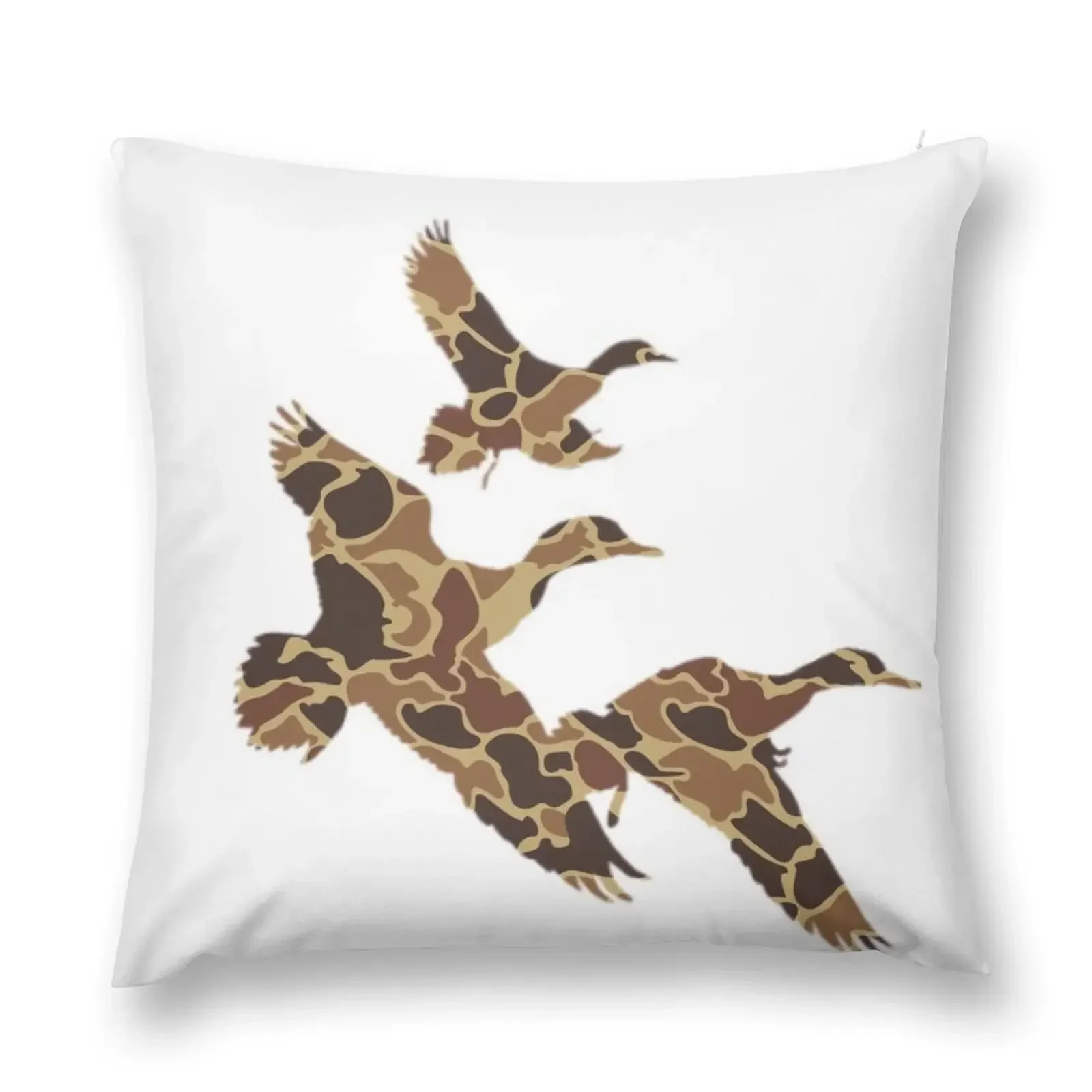 Camo Ducks Flying Throw Pillow Pillow Cases Custom Cushion Photo pillow