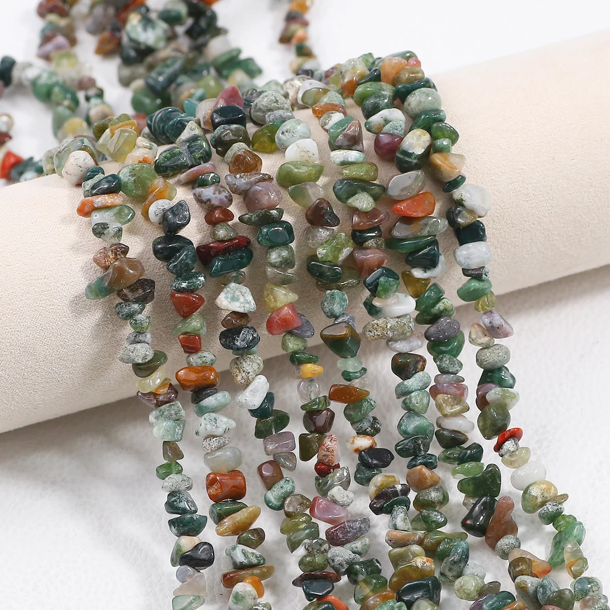 5-8mm bunte Crushed Stone Naturstein Perlen Kristall Spacer Lose Perlen Für Schmuck Machen DIY Ohrringe Armband zubehör